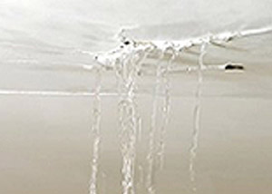 Gushing Water Roof Leak